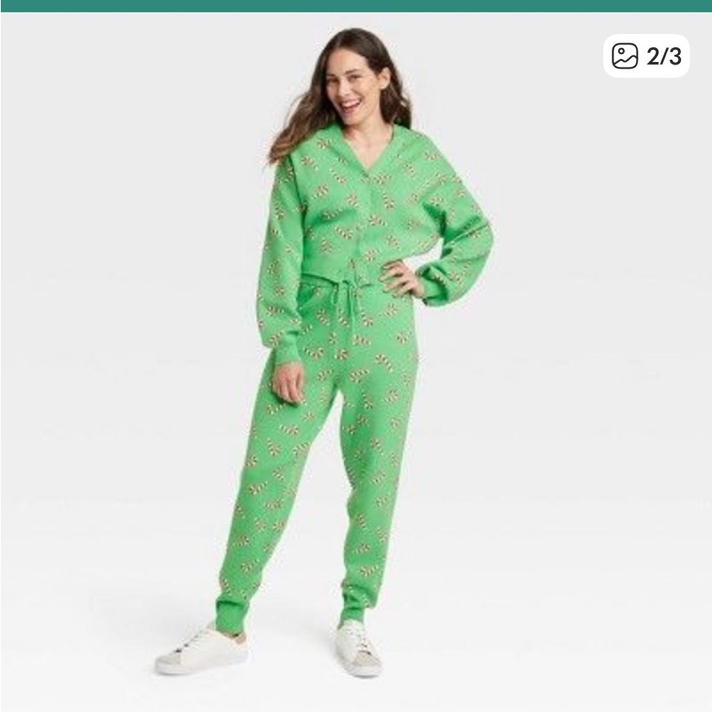 ISO: Grayson Threads Green Holiday Sweater Pants